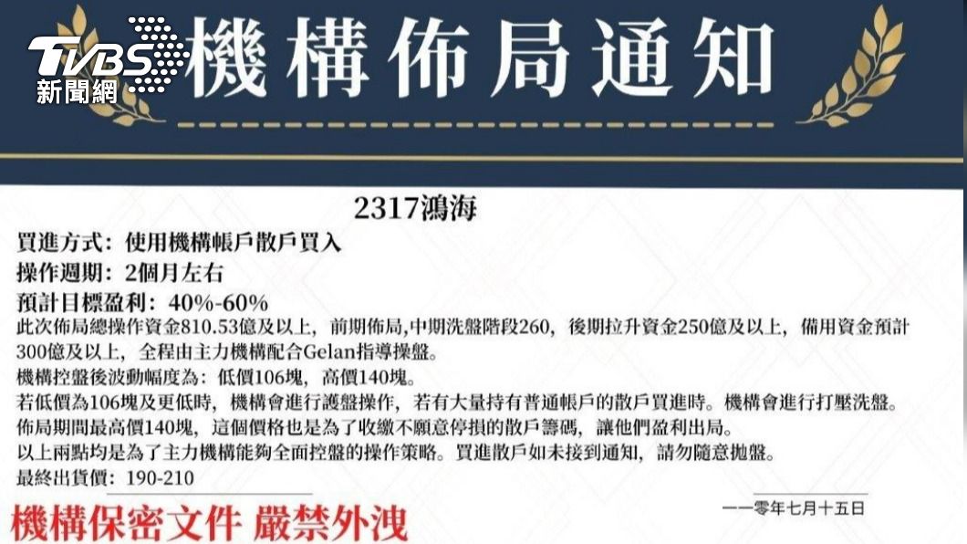 詐團成員在群組散播假投資資訊，取信會員。（圖／TVBS）