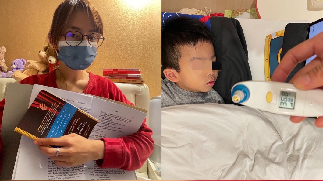 劉香慈說兒子確診已康復。(圖/翻攝自劉香慈臉書)