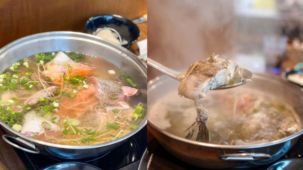 一大鍋新鮮的魚湯超級美味。（圖／跟著皮皮爬爬go提供）