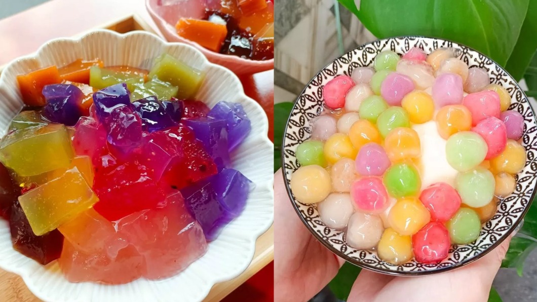 7色彩虹粉粿尬豆花「Q彈好唰嘴」　水果包心圓也超吸睛