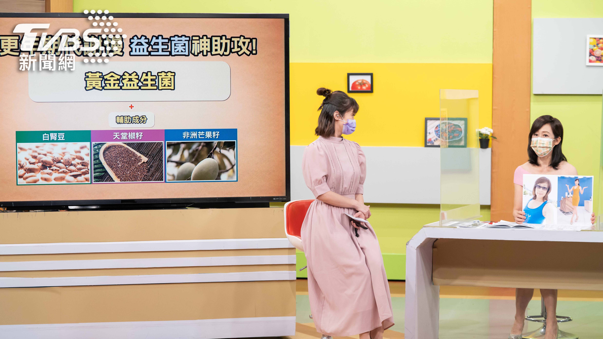 資深媒體人粘嫦鈺幽默自嘲：「體重高峰時，真的就是虎背熊腰」。(圖/TVBS)