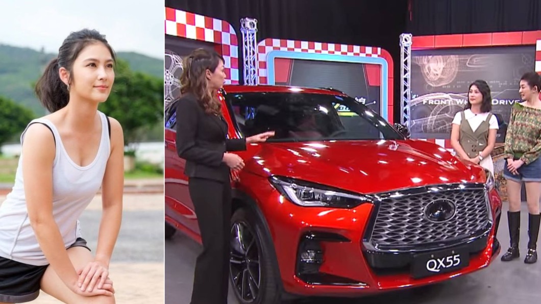 汽車達人為卓君澤介紹QX55賣點。（圖／翻攝自卓君澤IG、地球黃金線）
