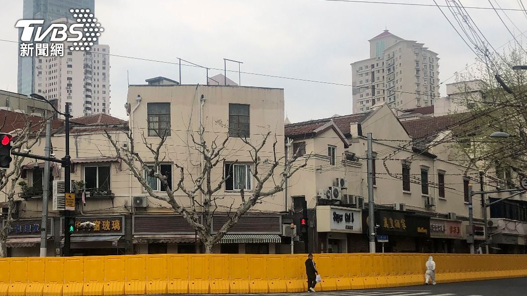 上海為防堵疫情,自3月28日起封城。(圖/達志影像美聯社)