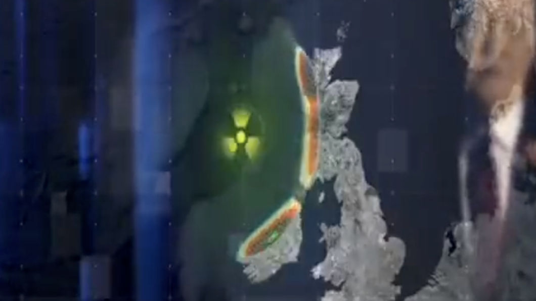名嘴齊索尤夫威脅用海嘯滅掉英國。(圖/翻攝自《俄羅斯-1》)