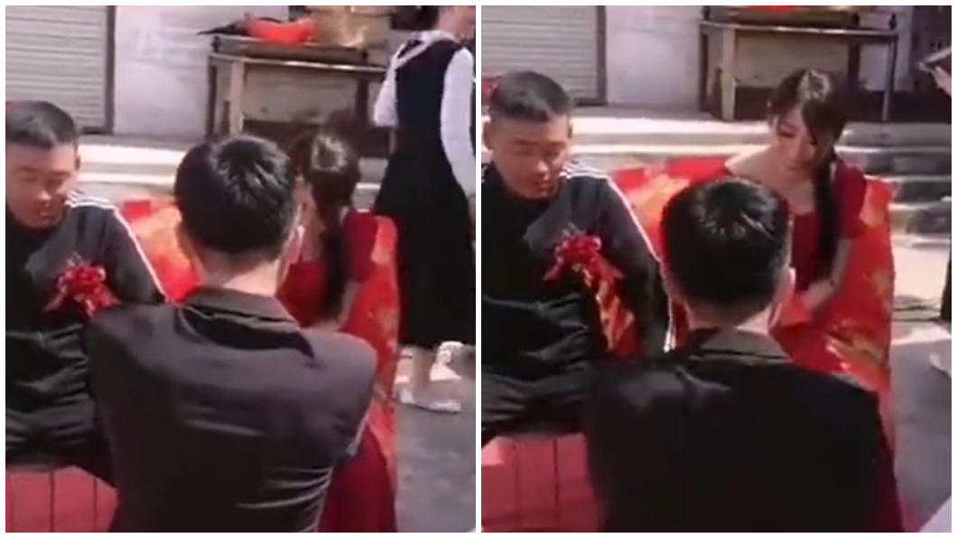 網路上瘋傳一名年僅32歲的「最美丈母娘」。（合成圖／翻攝自微博）