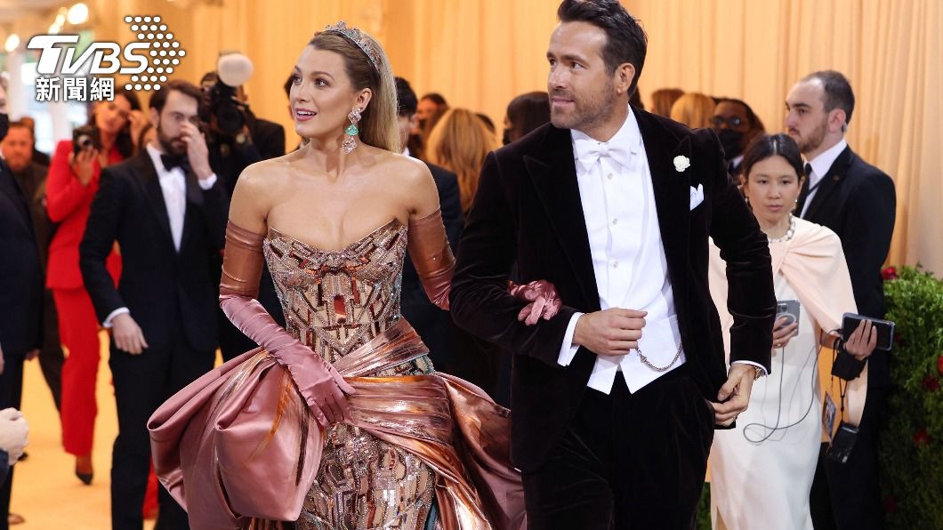 萊恩雷諾斯(Ryan Reynolds)與布蕾克萊弗莉(Blake Lively),(圖/達志影像美聯社)
