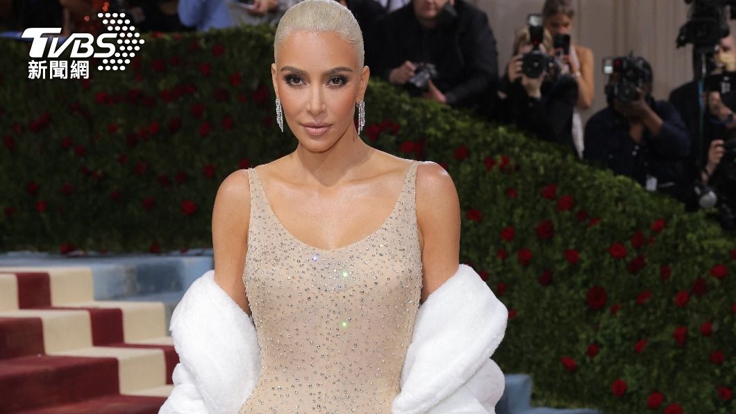 金卡戴珊(Kim Kardashian)致敬瑪麗蓮夢露,(圖/達志影像美聯社)