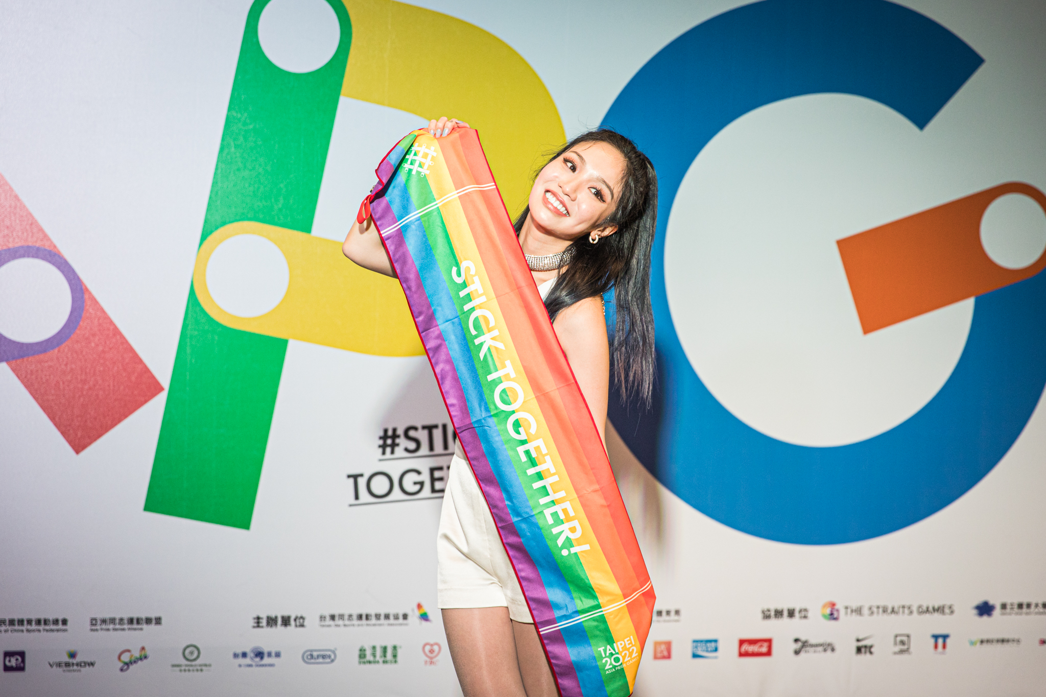 陳芳語認為,勇於做自己的時候就是最完美的時刻。(圖/Asia Pride Games 2022 臺北亞洲同志運動會提供)
