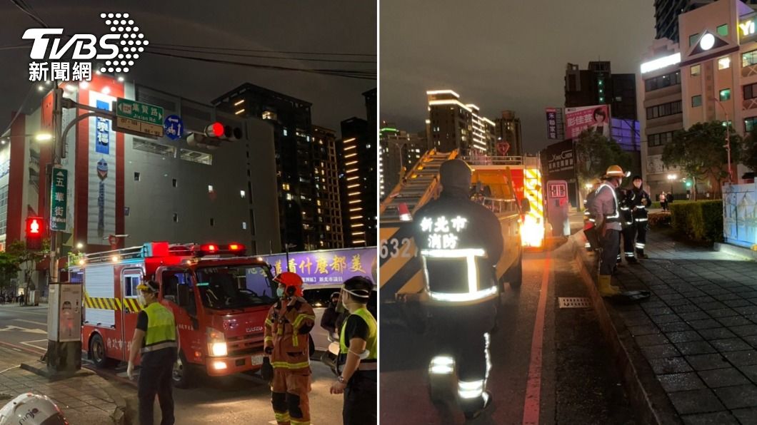 新北三重停電傳出爆炸聲響。(圖/TVBS)
