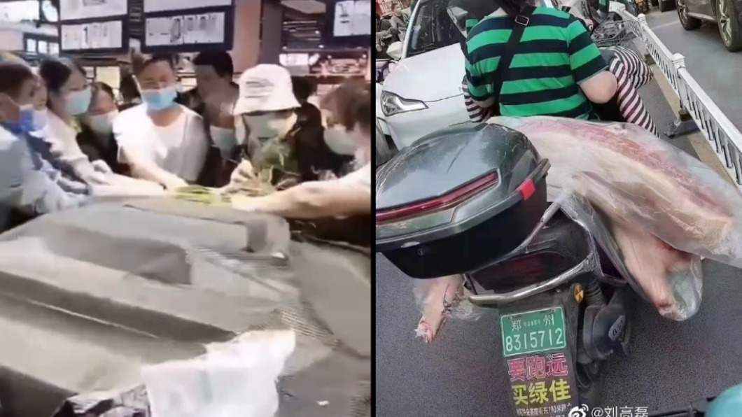 鄭州今封城！怕淪上海第二　民眾瘋湧搶菜、搬豬回家囤