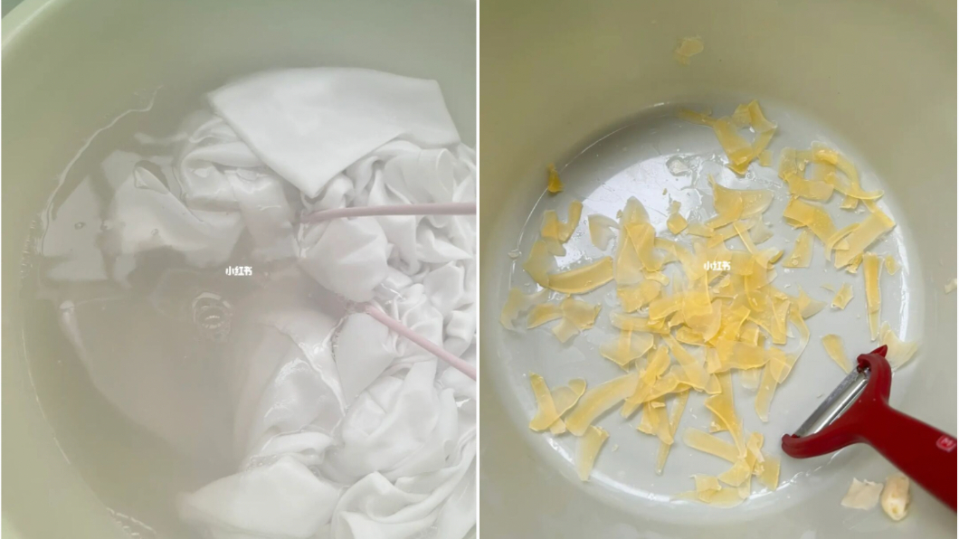 檸檬汁屬於酸性,可以消除殘留衣物中的鹼性物質。(圖/翻攝自@初見西西里小紅書)