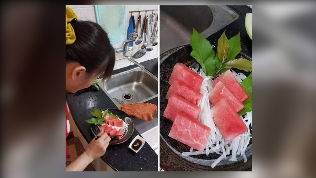 網友分享「類生魚片」料理的照片。(圖/翻攝自爆笑公社2臉書)