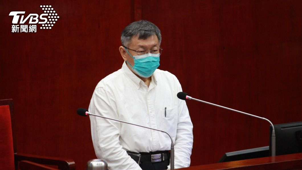 柯文哲今天前往議會備詢。(圖/TVBS)