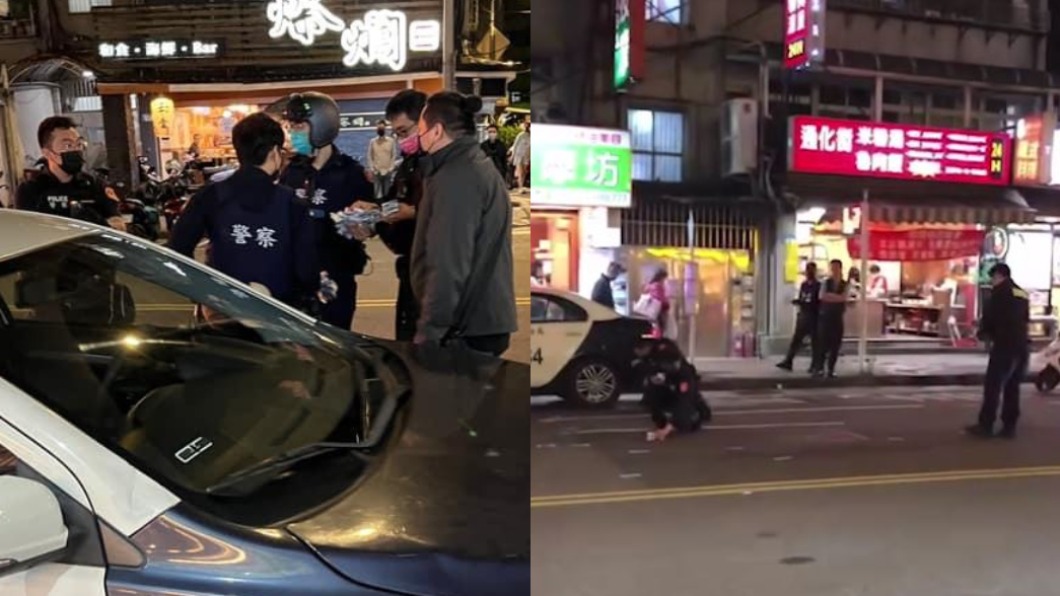 大批員警幫忙撿錢。(圖/翻攝自我們是新店人好山好水就愛新店 臉書)