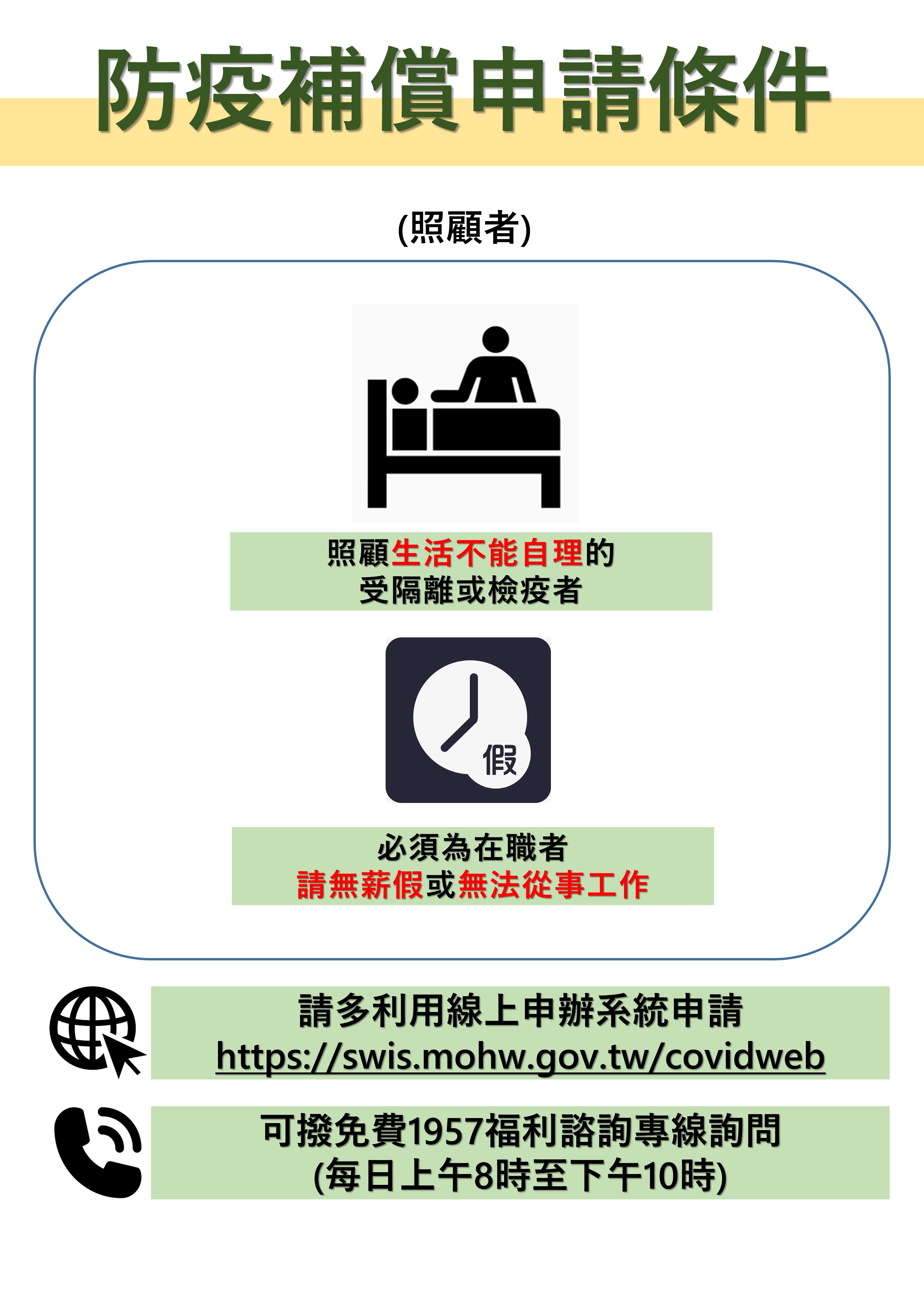 照顧者申請條件。(圖/衛福部)