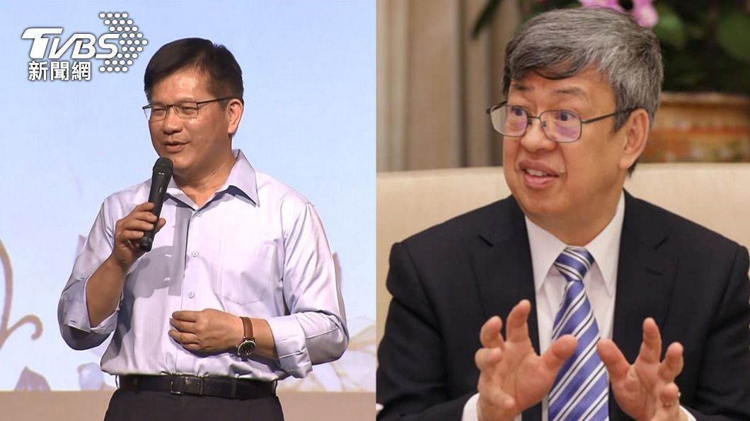 王世堅表示林佳龍、陳建仁都是可以參選北市的人選之一。（圖／TVBS、翻攝自陳建仁臉書）