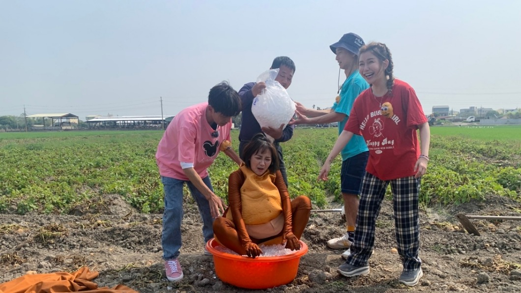 籃籃扮成馬鈴薯被惡整。（圖／民視提供）