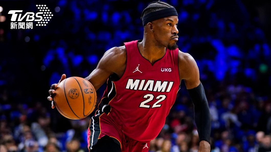 熱火「士官長」巴特勒(Jimmy Butler)拿到全場最高的33分。(圖/達志影像美聯社)