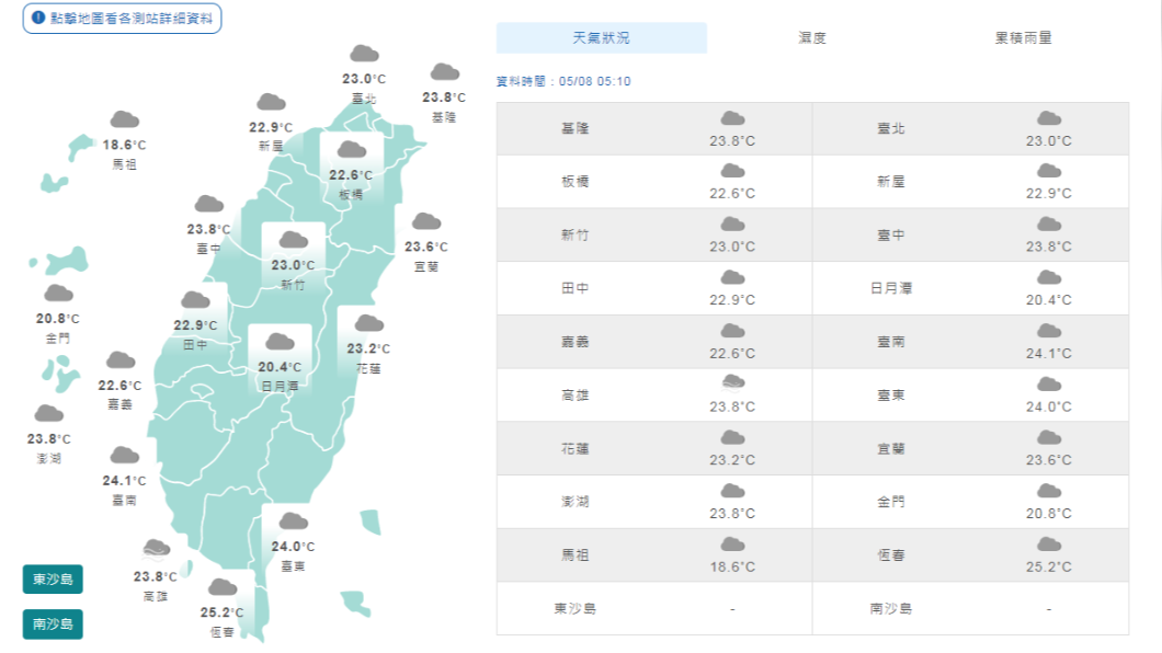 母親節白天暖熱 午後山區東臺雨勢大
