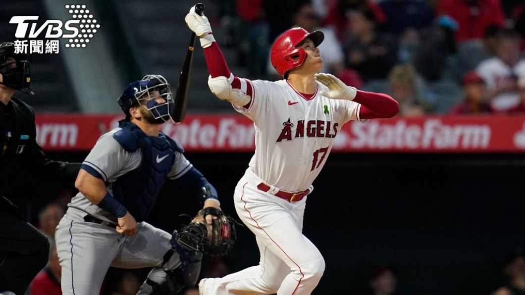大谷翔平今單場雙響炮、5分打點。（圖／達志影像美聯社）