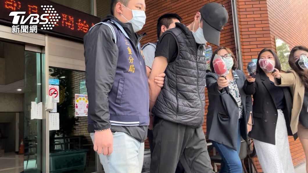 開槍行兇的林嫌被警方移送法辦。（圖／TVBS）