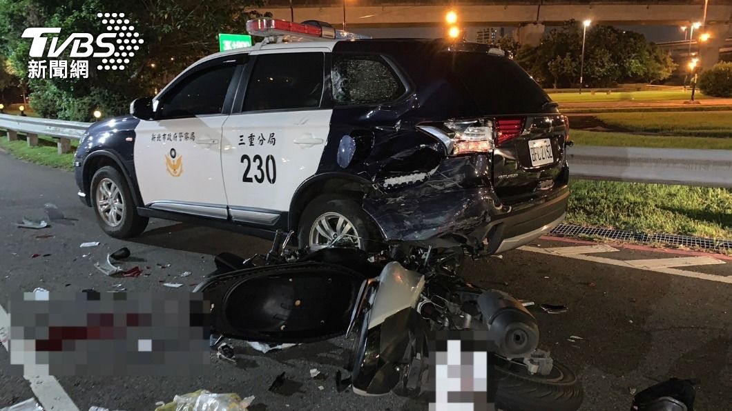 警執行防飆勤務！才剛停好車就遭追撞　1女乘客傷重昏迷