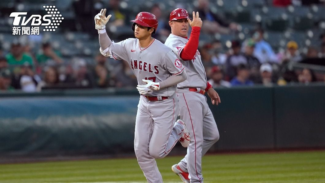 天使大谷翔平達成個人美職百轟。(圖/達志影像美聯社)