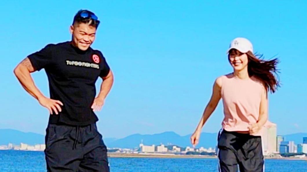 李玖哲2年多前PO出和相馬茜的照片。(圖/翻攝自李玖哲臉書)
