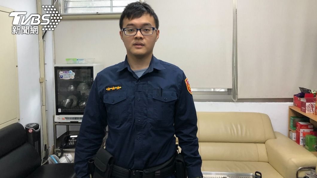 內湖分局港墘派出所警員吳增彥。（圖／TVBS）