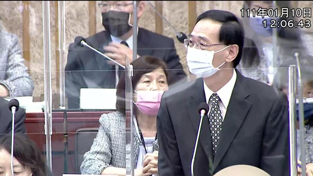 高市議會祕書長黃錦平。(圖/翻攝自高雄市議會直播)