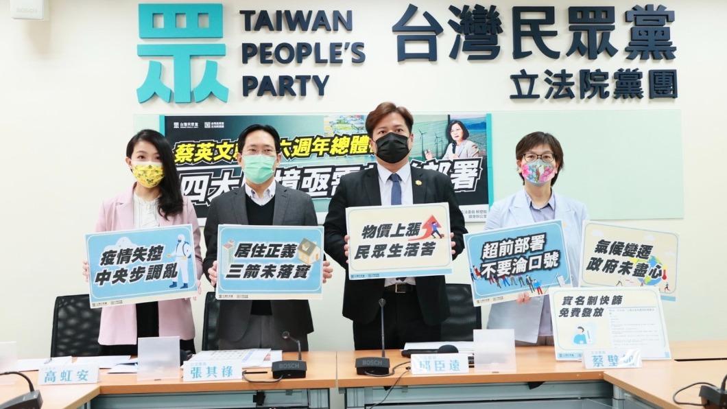 民眾黨團上午召開記者會。（圖／民眾黨團提供）