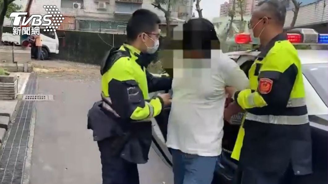 不到1小時遭警方逮捕。(圖/TVBS)