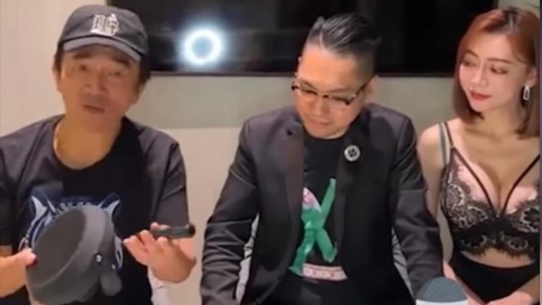 連千毅突PO出和吳宗憲、長瀨昆妮同框的影片。(圖/翻攝自蘭庭精品臉書)