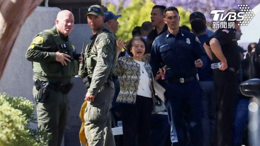 美國南加州爾灣台灣基督長老教會槍擊事件。(圖/達志影像路透社)