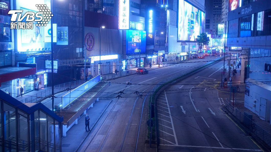 疫情下的香港宛如空城(圖/達志影像美聯社)