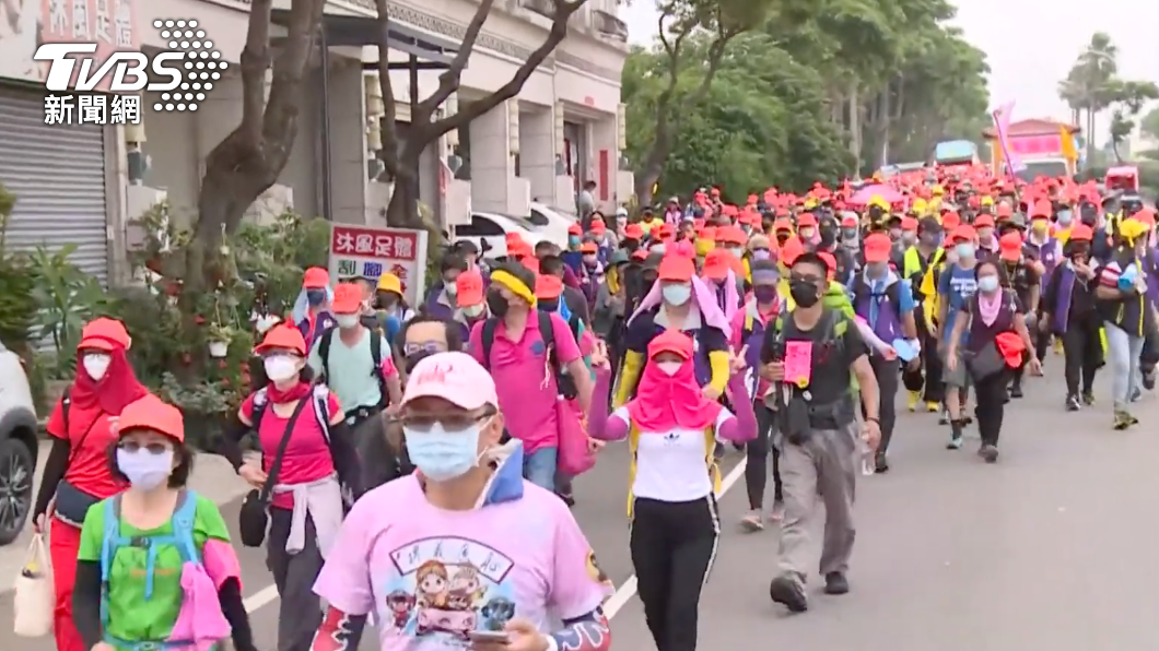 白沙屯媽祖今起駕。（圖／TVBS）