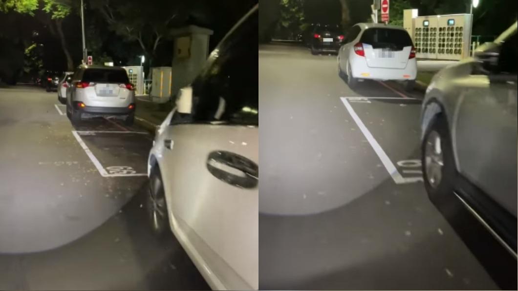 路邊整排車「跳過車格」違停紅線!網傻眼:違停新高度