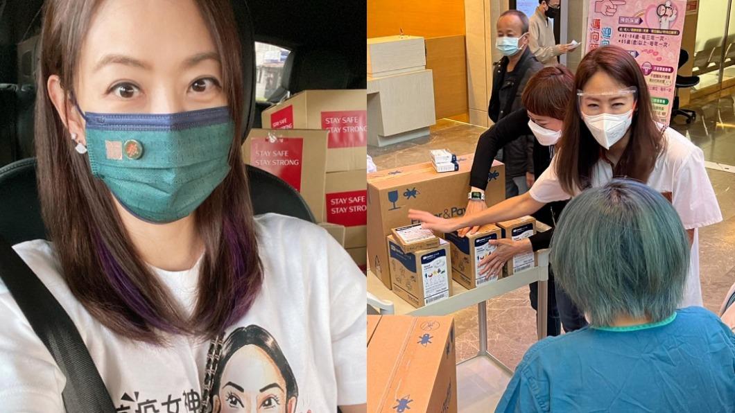 賈永婕與陳時中在防疫這條路上互相勉勵。（圖／翻攝自賈永婕臉書）