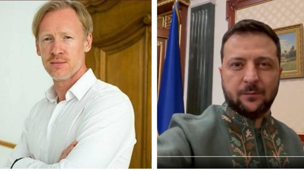 他和烏克蘭總統澤倫斯基剛好同姓氏。(圖/翻攝自推特@ZelenskyyUa @Elvis98828061)
