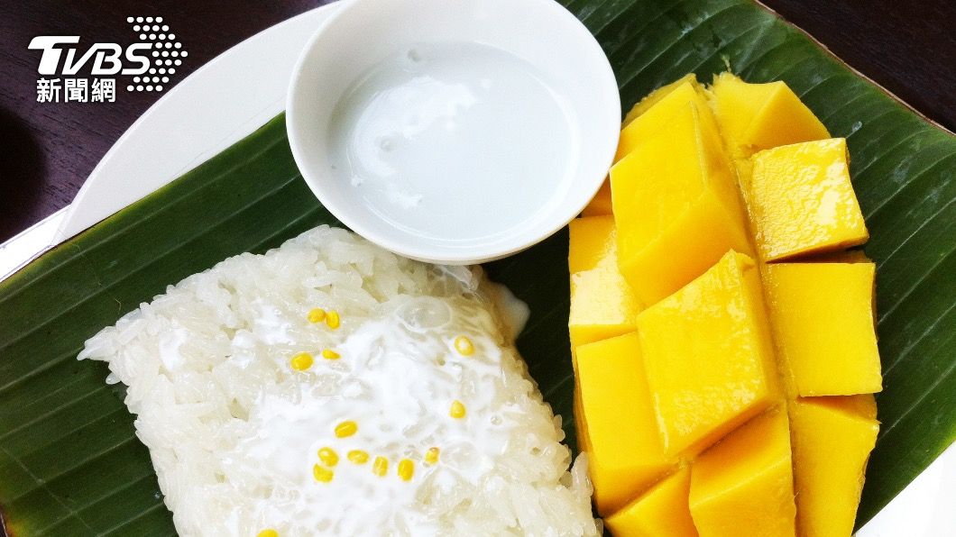 芒果糯米飯是泰國知名甜點。（示意圖／shutterstock達志影像）
