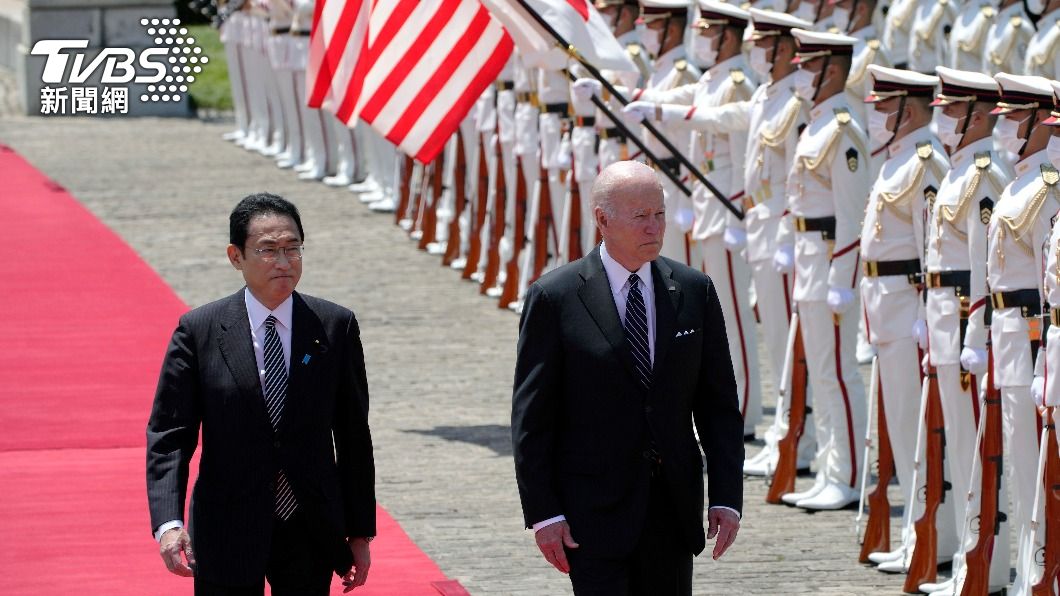 拜登今日會見日本首相岸田文雄。(圖/達志影像美聯社)