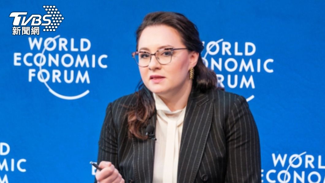 烏克蘭第一副總理兼經濟部長尤莉亞(Yulia Svyrydenko)表示,應實施「二級制裁(secondary sanctions)來停止戰爭。(圖/翻攝自WEF)
