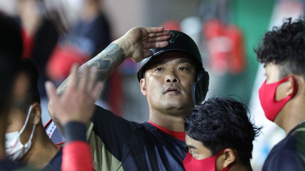 味全龍隊林智勝。(圖/翻攝自味全龍Dragons 臉書)