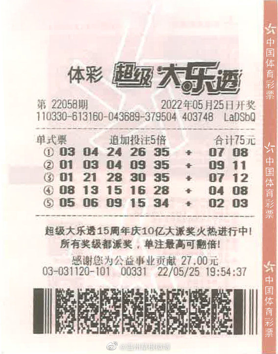 男子透露是因為家中停電外出吃飯,進而買彩券。(圖/翻攝自微博)