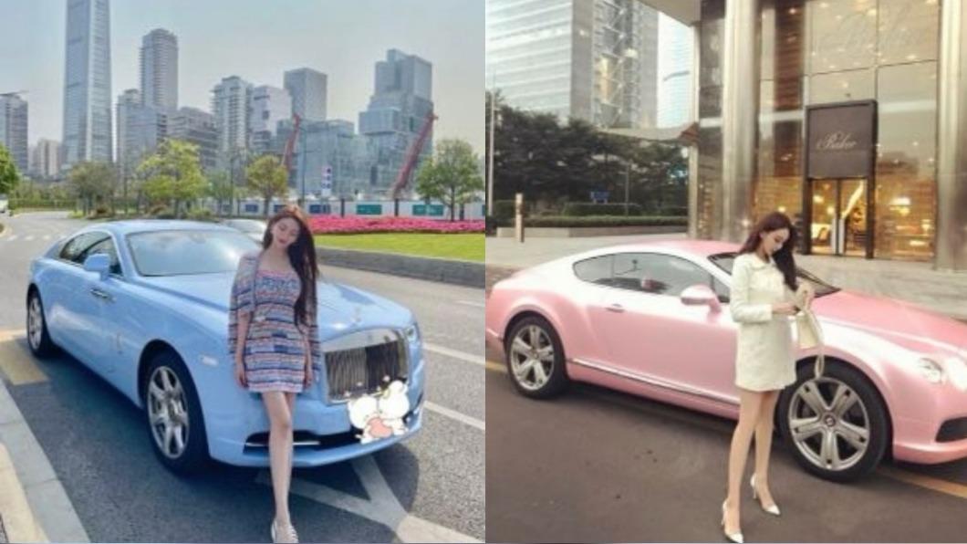 葉珂坐擁多部跑車。（圖／翻攝自微博）