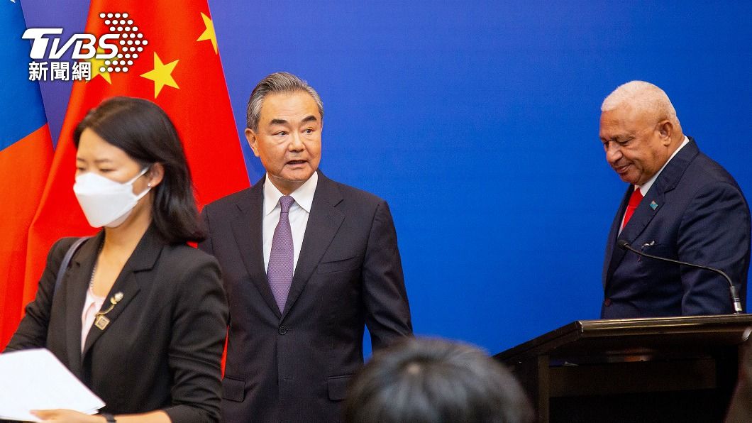 王毅30日在斐濟舉辦太平洋10國外長會。(圖/達志影像美聯社)