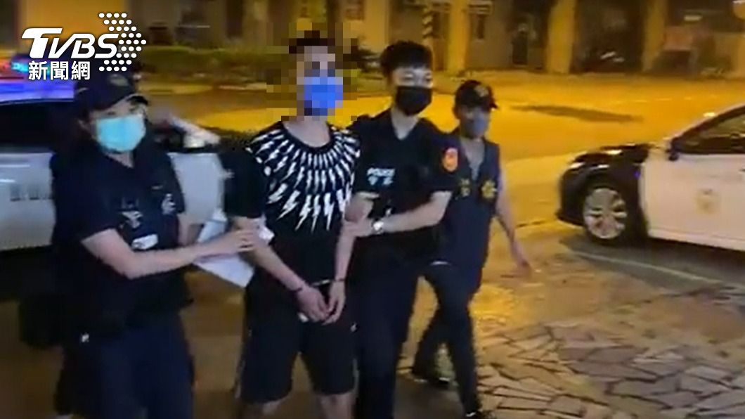 警方火速逮捕潘男。(圖/TVBS)