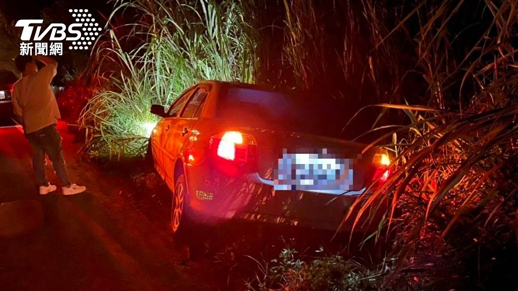 衰!男開車經半山腰為了「閃狗」 整車衝進草叢動彈不得