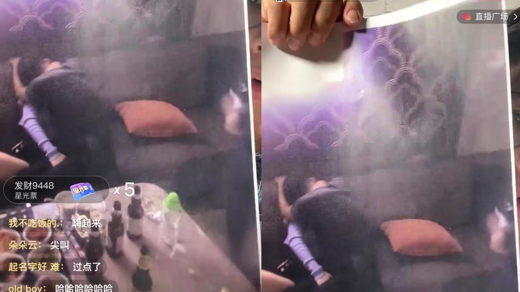 葛斯齊公開汪小菲照片。(圖/翻攝自葛斯齊直播)
