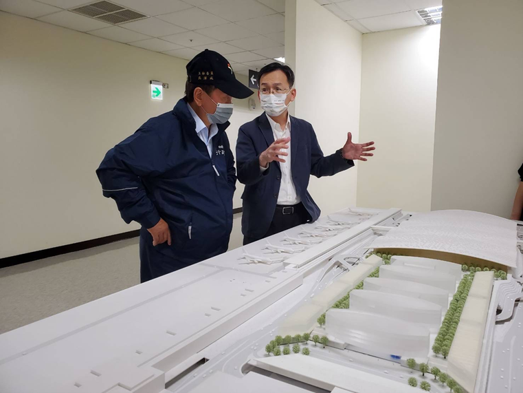 桃機三航廈工程進度微幅超前 吳澤成視察:把握疫情空檔加速推動